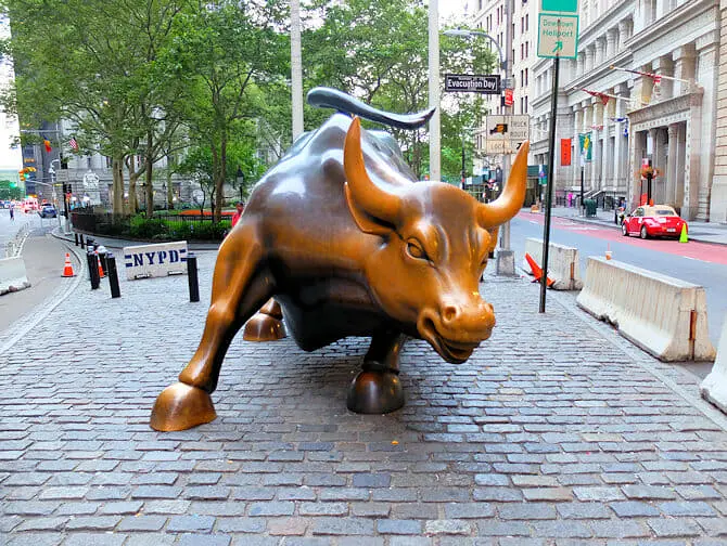 Hvad skal man se i Lower Manhattan og Financial District - Charging Bull