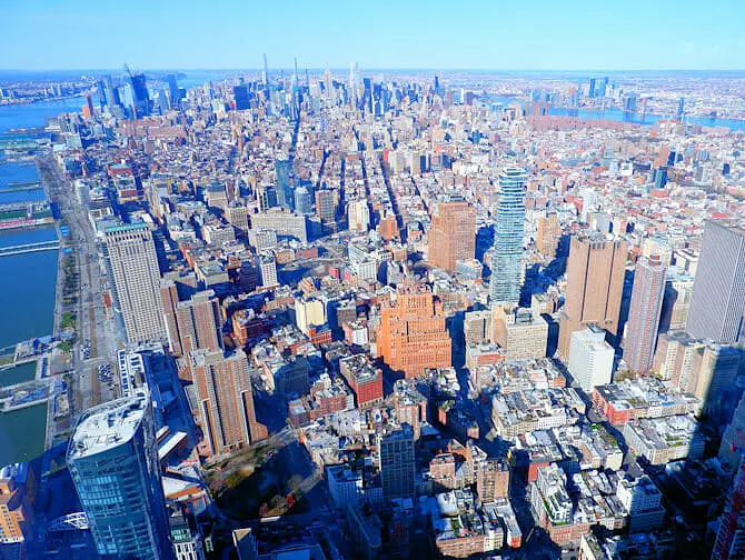 One World Observatory billetter - Udsigt over Manhattan