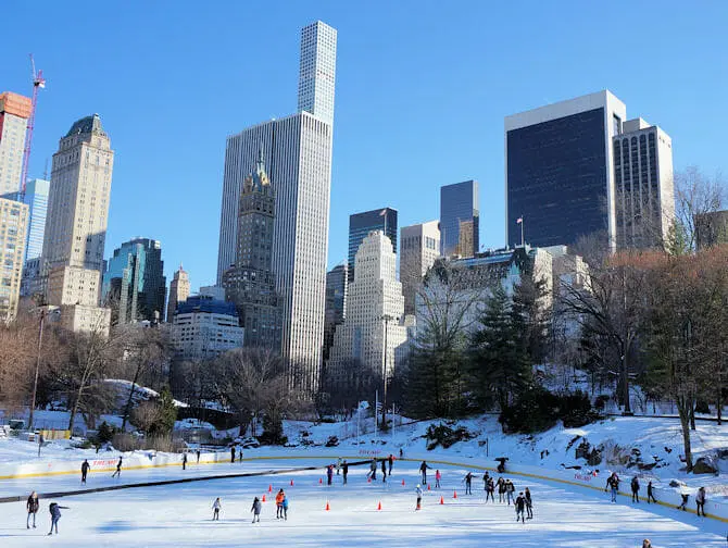 Løbe på skøjter i New York - Wollman Rink
