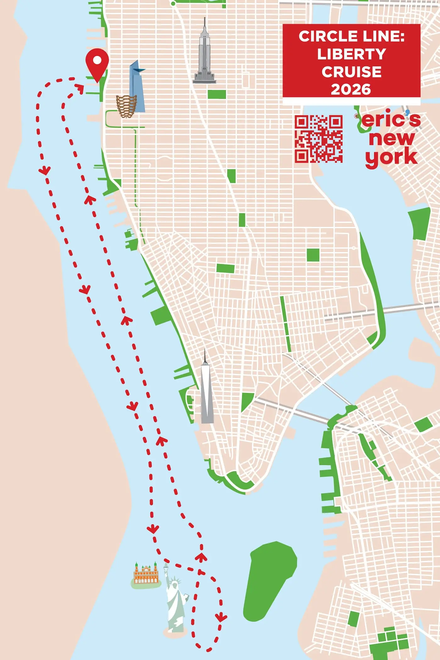 Circle Line Liberty Cruise - Ruten