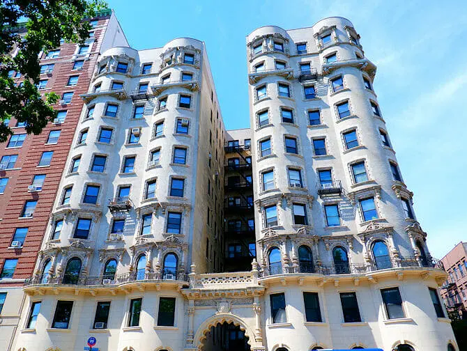 Hvad skal man se i Upper West Side - Brownstone-huse