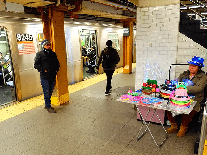 Subway i New York - Perron