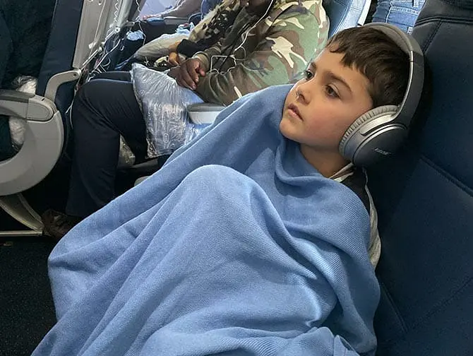 Flyve med børn til New York