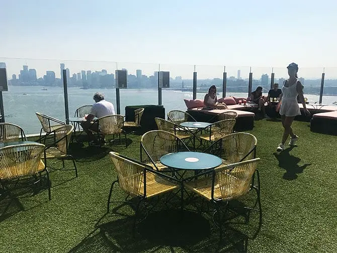 Homobarer i New York - Le Bain terrasse