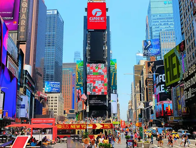 Times Square i New York - Billboards