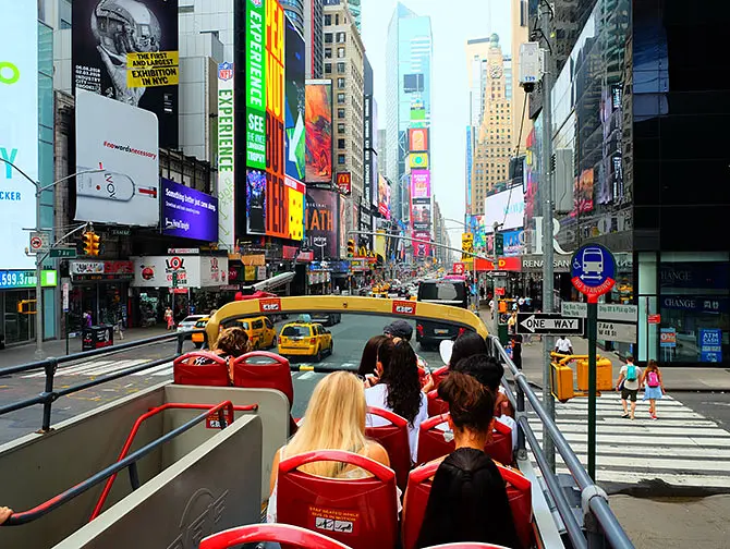 Big Bus i New York - Udsigt