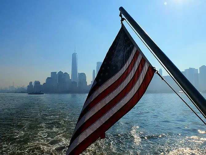 Ellis Island - Udsigt til Manhattan