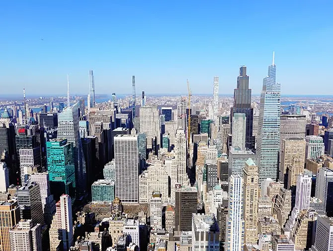 Empire State Building billetter - Udsigt over Uptown Manhattan