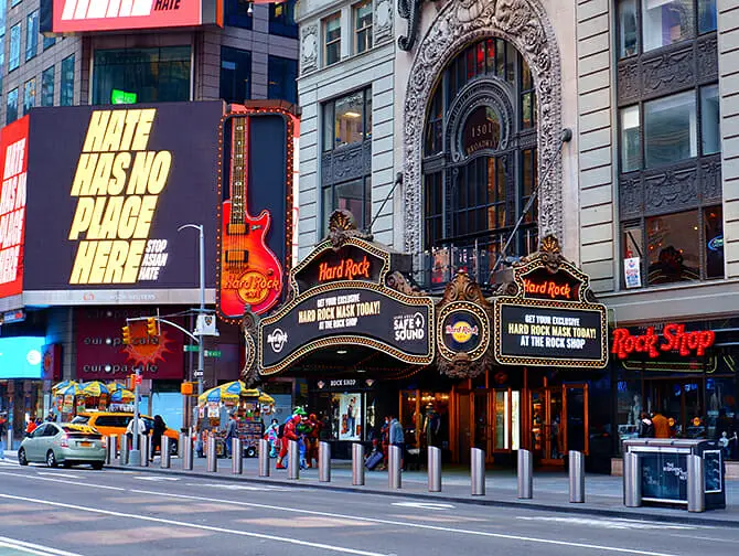 Temarestauranter i New York - Hard Rock Cafe