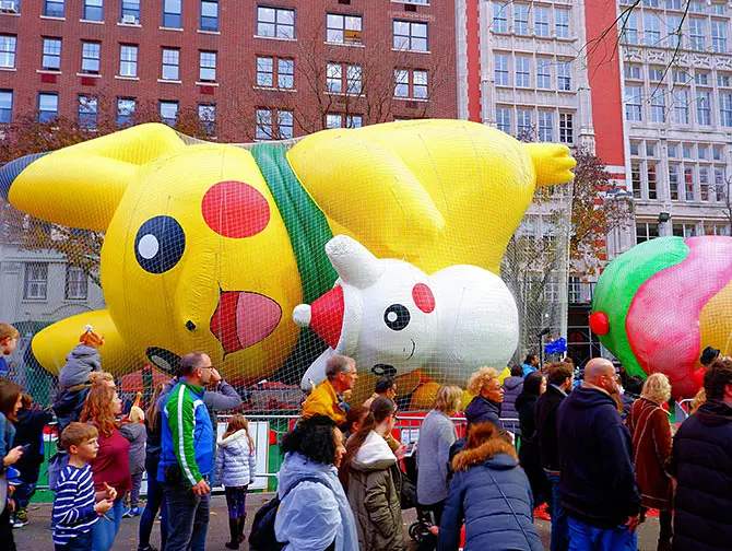 Macy's Thanksgiving Parade - Balloner pustes op