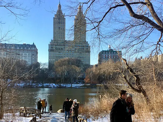 Nytårsdag i New York - Skøjteløb i Central Park