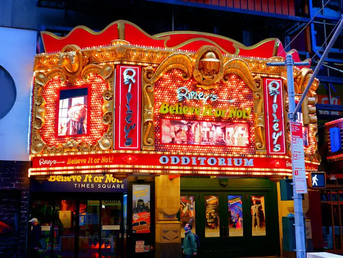 Ripley’s Believe It or Not i New York - Udenfor