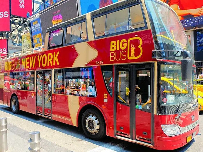 Hop-on-hop-off-bus i New York - Big Bus