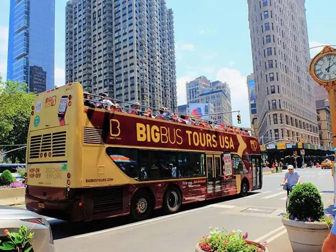 Hop-on-hop-off-bus i New York