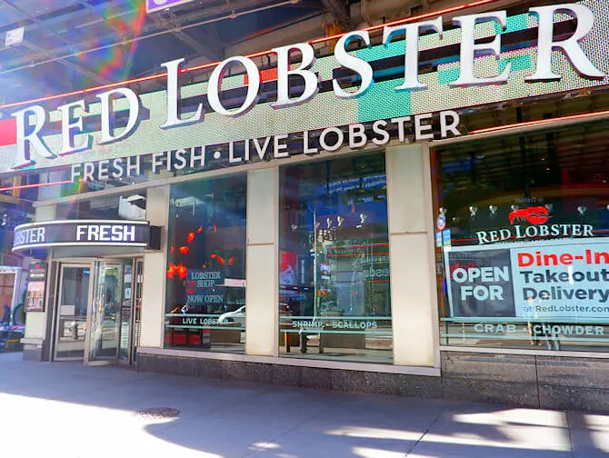 Spise ude med børn i New York - Red Lobster
