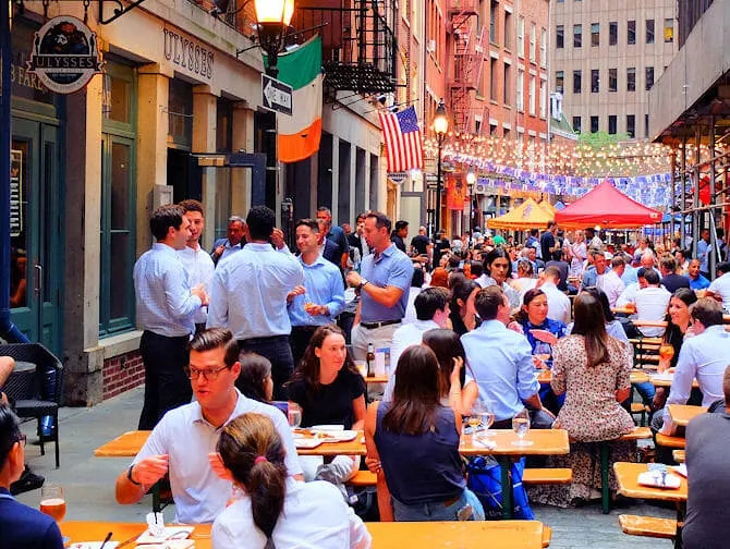 Stone Street restauranter i New York