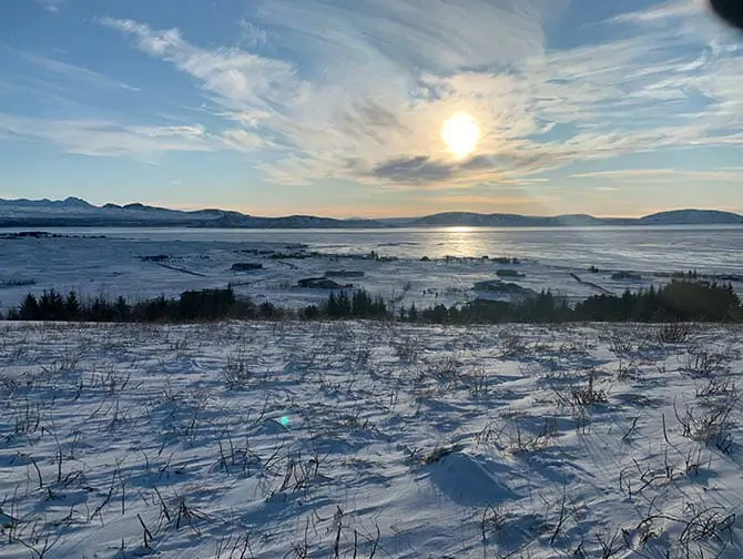 Island stopover på vej til New York