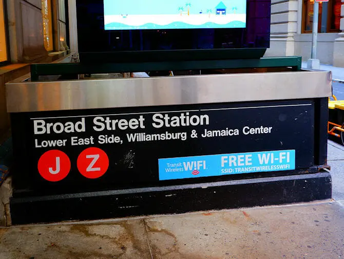 Gratis wi-fi i New York - Wi-fi på 5th Avenue Station
