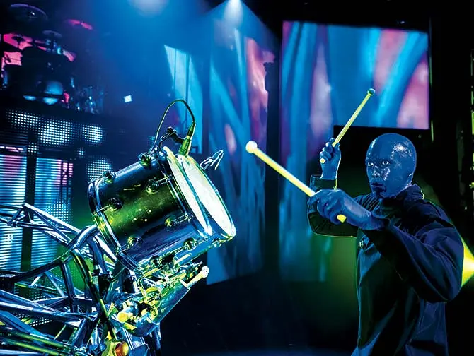 Blue Man Group i New York billetter - Trommeslager