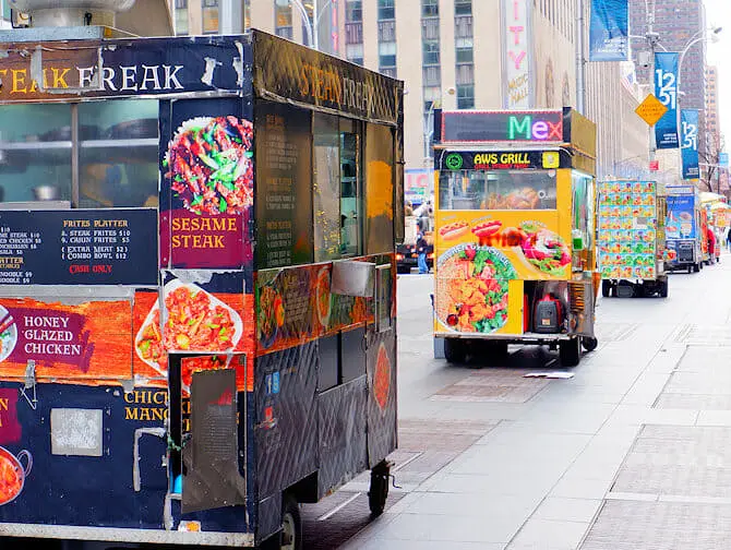 Gadekøkken i New York