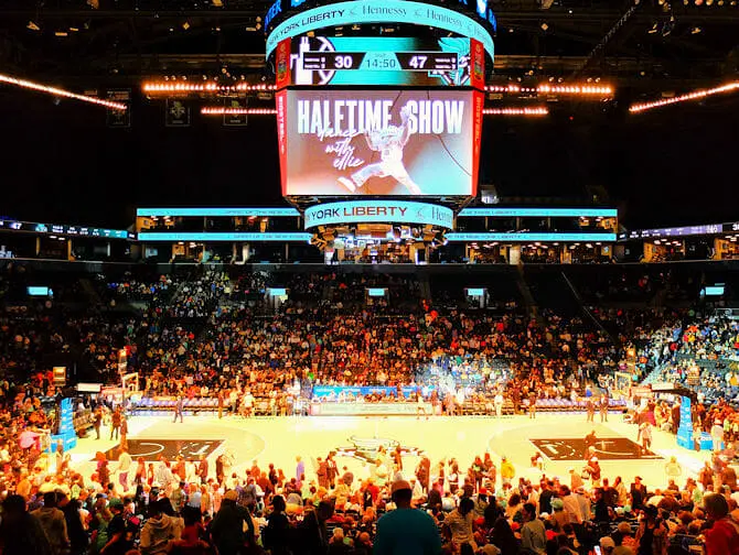 New York Liberty basketball billetter - Kamp