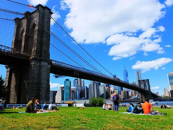 Den bedste udsigt i New York - Brooklyn Bridge Park