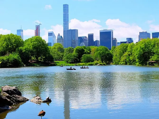 Leje robåd i Central Park - Central Park Lake