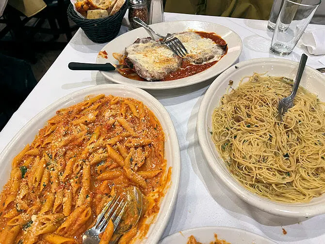 Carmines Family Restaurant in New York Penne alla Vodka