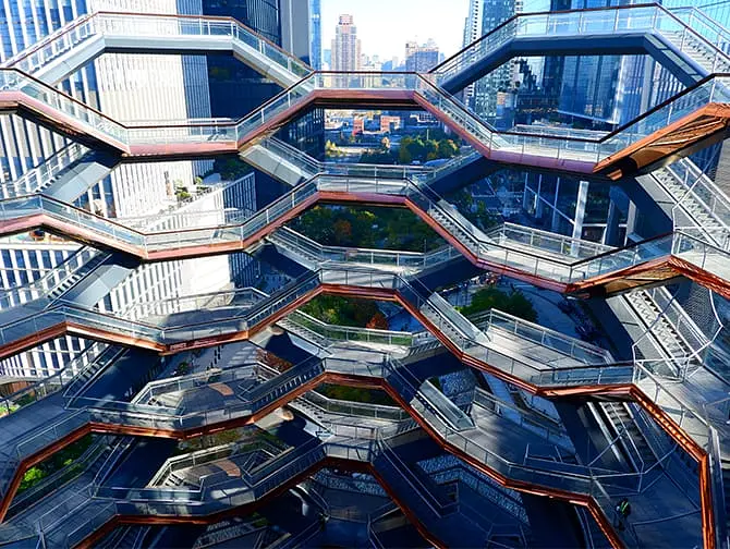 Hudson Yards Vessel i New York - Udsigt fra Vessel