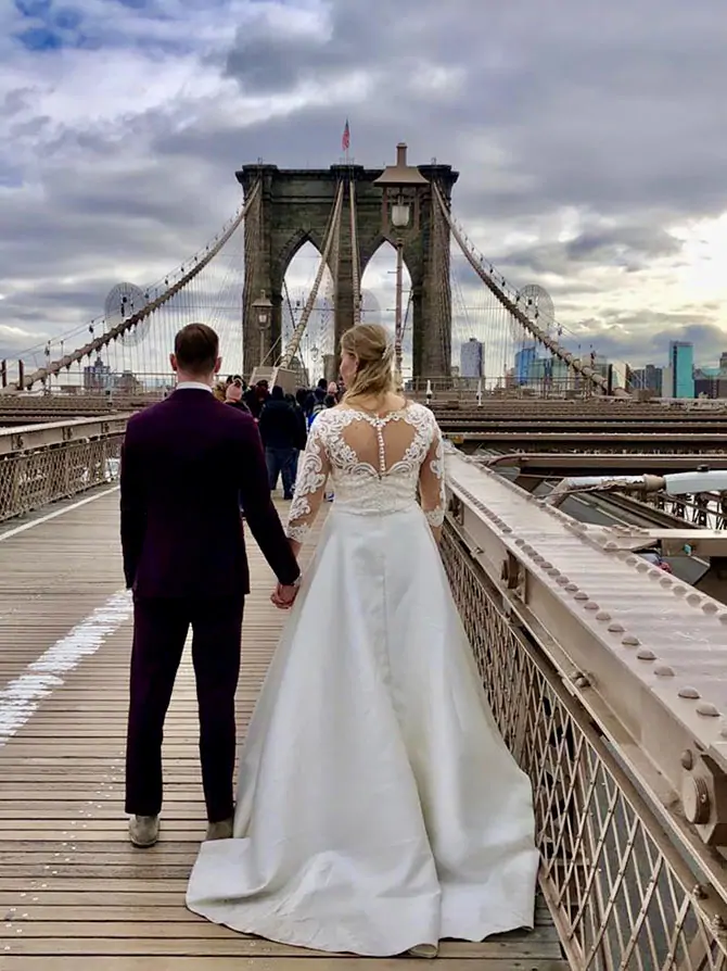 Bryllupsfotograf i New York - Brooklyn Bridge