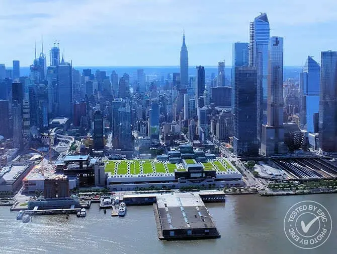Helikoptertur i New York - Flyver over Hudson River