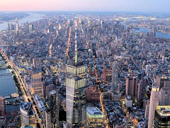 Night Helikopter Tour i New York - Freedom Tower