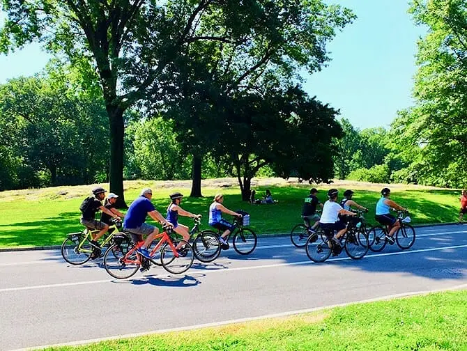 Miljøvenlig rejse til New York - Cykeltur i Central Park