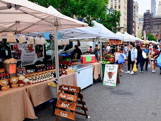 Miljøvenlig rejse til New York - Union Square Greenmarket