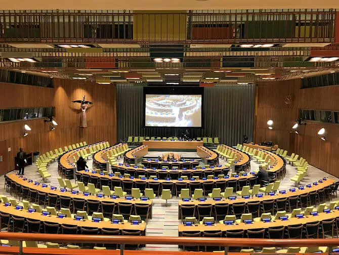 De Forenede Nationer i New York Trusteeship Council Chamber