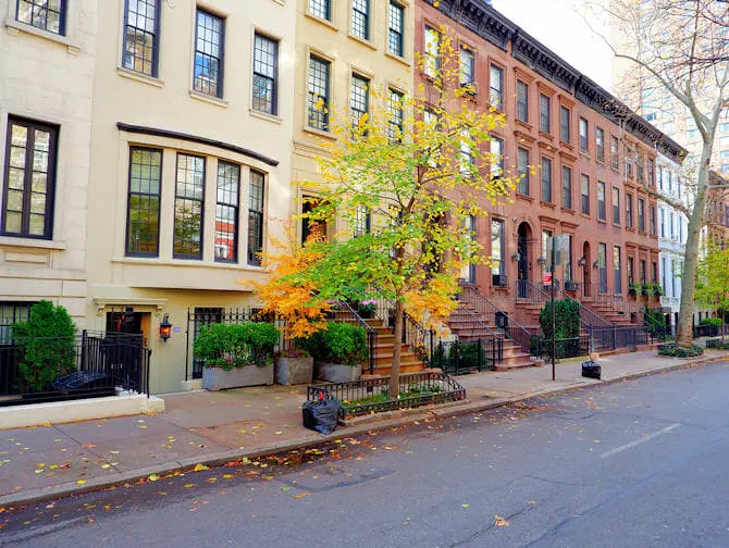 Hvad skal man se i Upper East Side - Huse