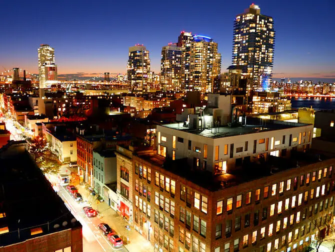 Hvad skal man se i Williamsburg - Udsigt fra en rooftop-bar