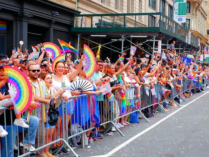 New York Pride - publikum for New York Gay Pride