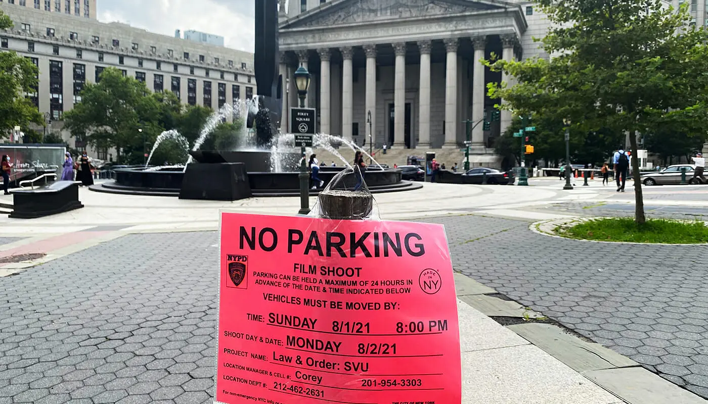 Filmlokationer i New York - Parkering forbudt