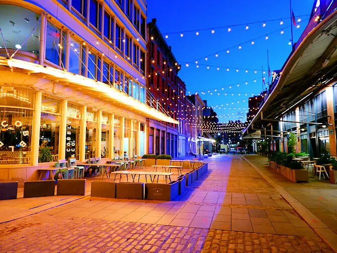 Hvad skal man se i South Street Seaport - Om aftenen