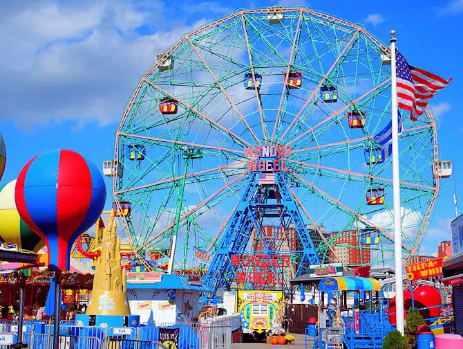 Denos Wonder Wheel Amusement Park i Coney Island