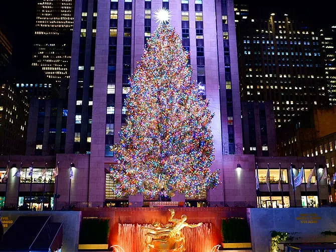 Rockefeller Center -juletræstændings ceremoni