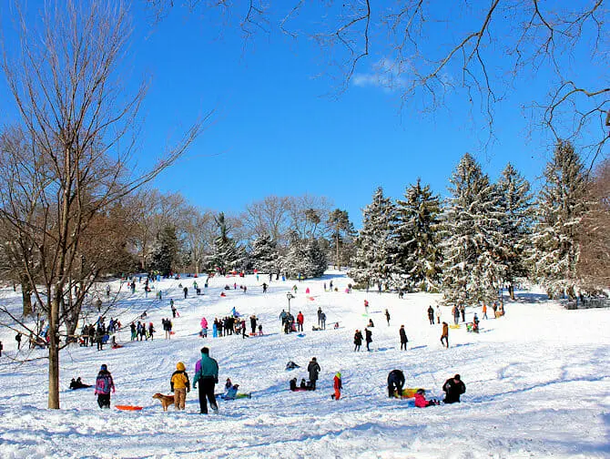 Sne i New York - Central Park