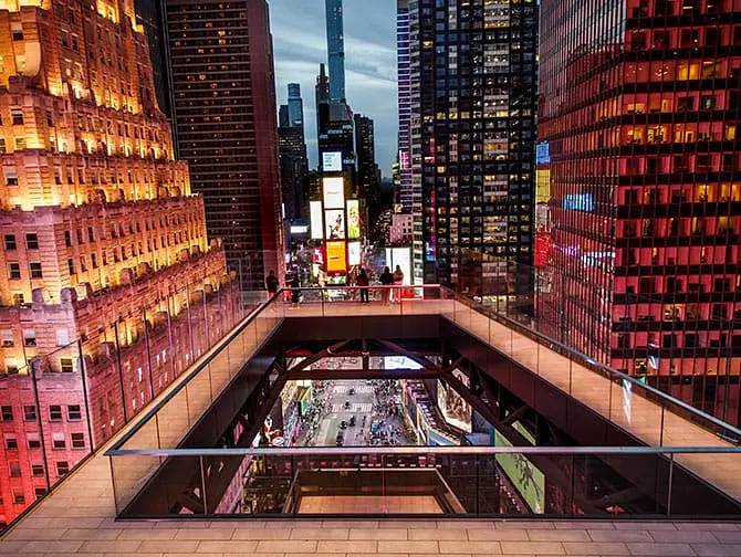 One Times Square Skywalk billetter