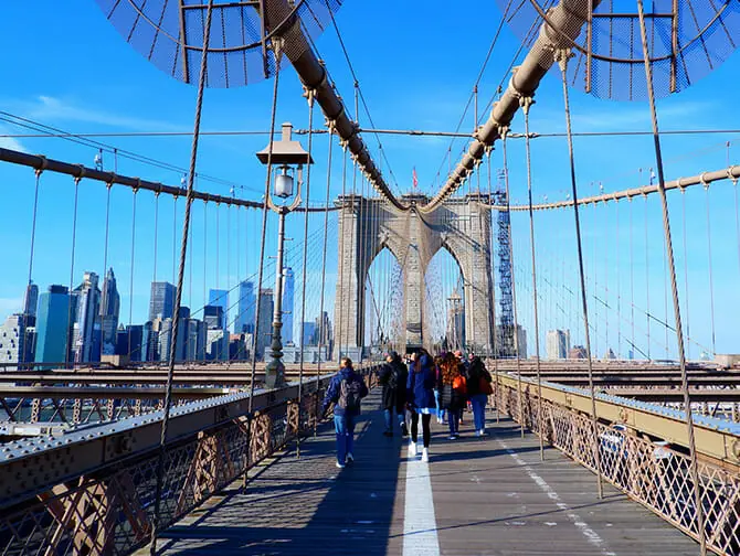 New York vandreruter - DUMBO-Brooklyn Bridge
