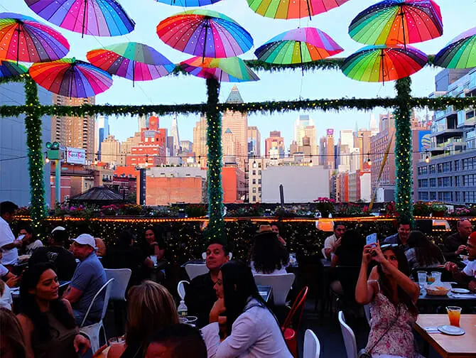 Restaurant i New York - Udsigt fra Cantina Rooftop