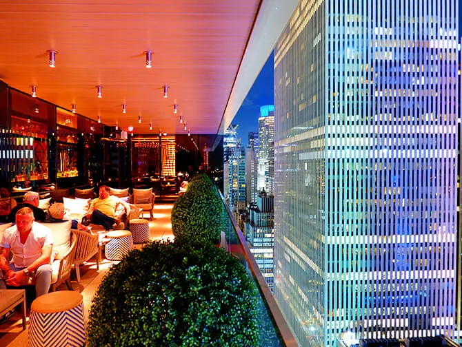 Bedste Rooftop barer I New York - RT60 udenfor