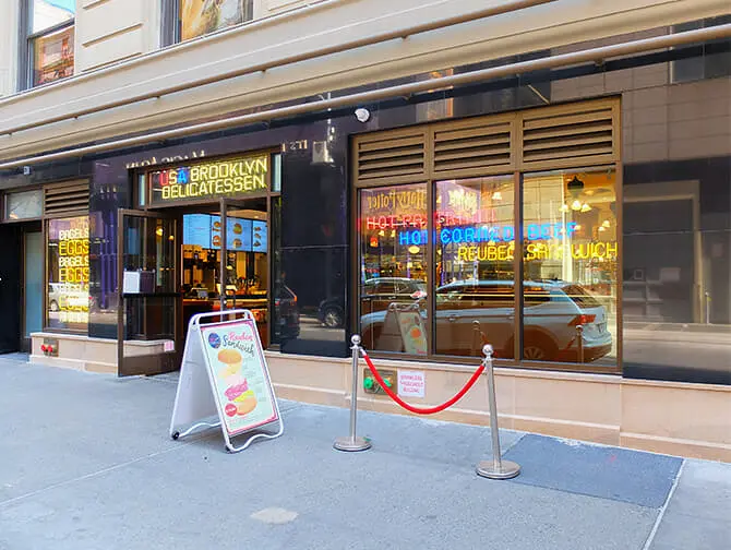 Morgenmad i New York - USA Brooklyn Delicatessen