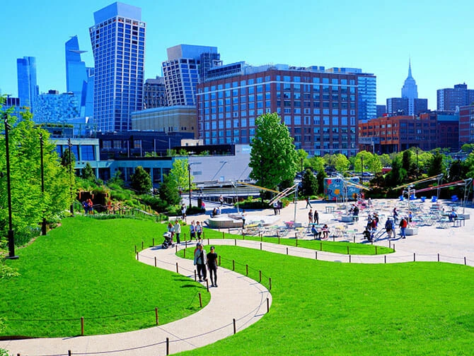 Hudson River Park i New York - Little Island udsigt