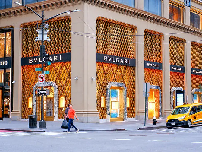 Shopping på Fifth Avenue - luksus butikker